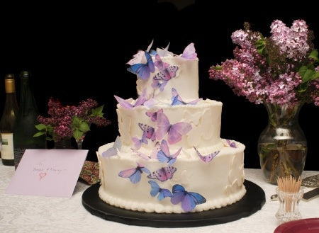 3-D wedding cake