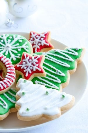 making Christmas cookies